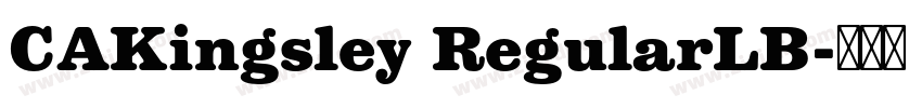 CAKingsley RegularLB字体转换 CAKingsley RegularLB字体转换